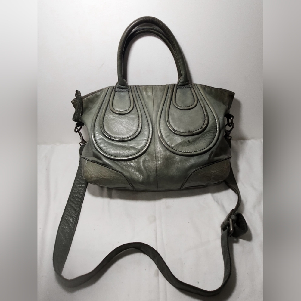 Liebskind Distressed Leather Satchel with Removable Shoulder Strap - Picture 11 of 14